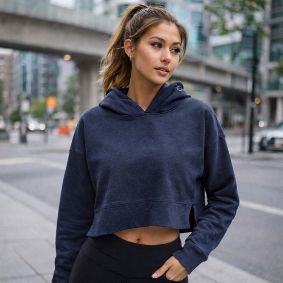 lululemon athletica Jackets & Blazers - Lululemon Cropped Hoodie | Athletic Lounge Pullover Sweatshirt | Soft Minimalist